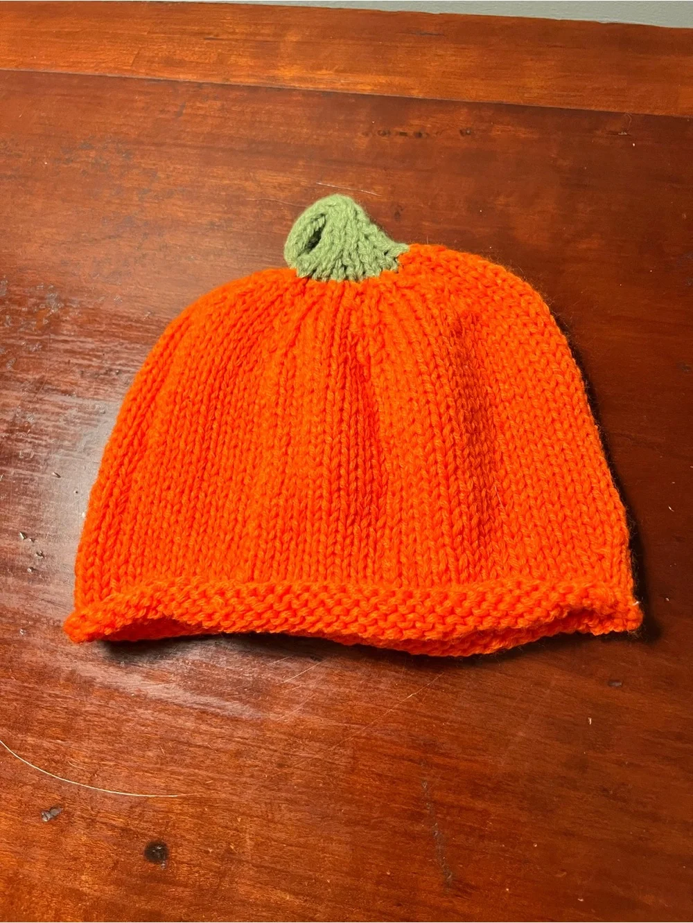 Orange Pumpkin Knit Hat - Kids Costume Hat